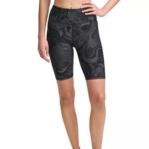DKNY Black Marble Bike Shorts